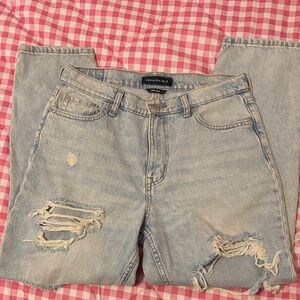 Light Blue Distressed Jeans